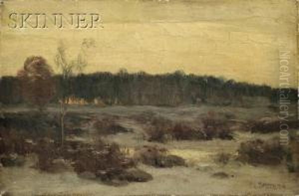 Winter Landscape Oil Painting by Eugene Leslie Smythe