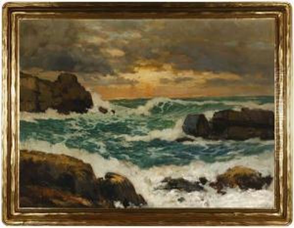 Churning Water Oil Painting by Eugene Leslie Smythe