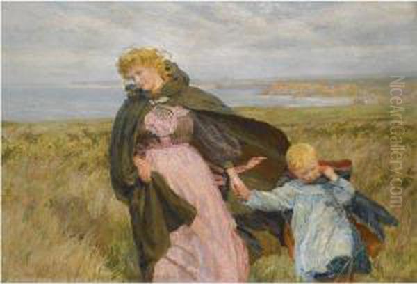 The Breeze's Kiss Oil Painting by Lionel Percy Smyth