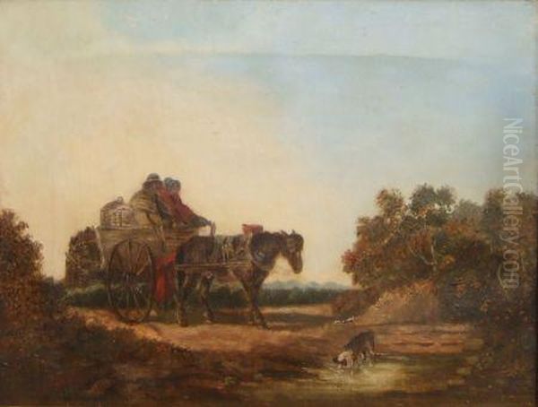 The Market Cart Oil Painting by Thomas Smythe