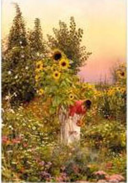 The Garden That I Love Oil Painting by William H. Snape