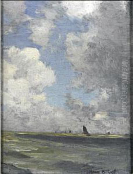 Windy Day Oil Painting by Henry Bayley Snell