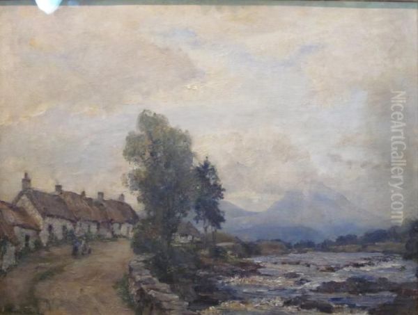 The River Road Oil Painting by James Herbert Snell