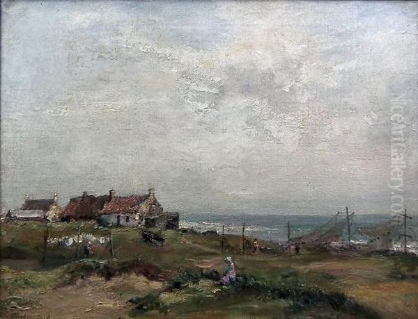 Westhaven, 
Carnoustie, 
Forfarshire Oil Painting by James Herbert Snell