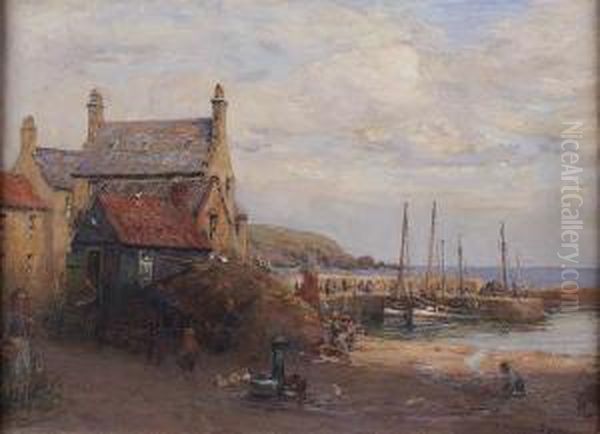 Off The Fife Coast Oil Painting by William Snodgrass Bryce