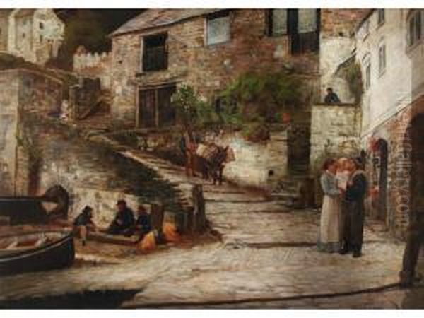 Clovelly Oil Painting by Edward Taylor Snow