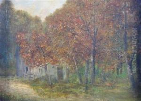 Old Bay Mill Road, New Jersey Oil Painting by Edward Taylor Snow