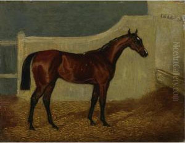 Mr. Scott's Cyprian, Winner Of The 1836 Oaks Oil Painting by John Wray Snow