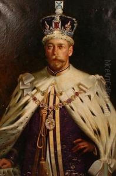 A Portrait Of The Tsar Oil Painting by Isaac Snowman