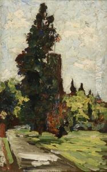 View Of The [castle], Smithsonian Institution Oil Painting by Bladen Tasker Snyder