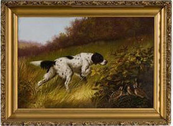 Hunting Scene Oil Painting by William Mckendree Snyder