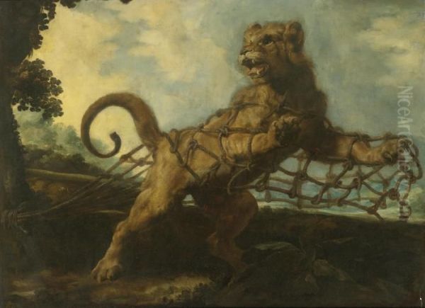 The Lion And The Mouse Oil Painting by Frans Snyders