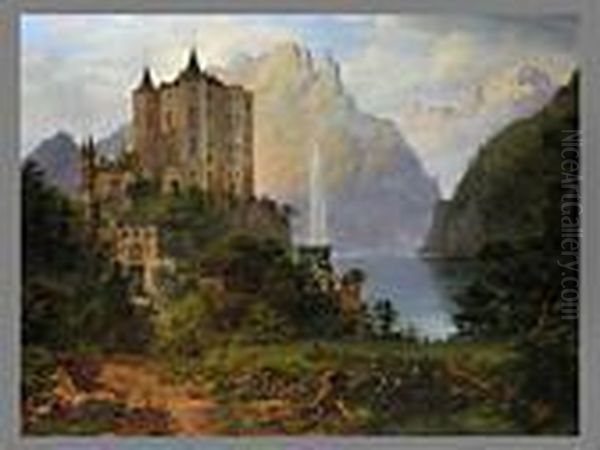 Blick Auf Hohenschwangau Oil Painting by Frederik Sodring