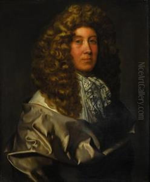 Portrait Of A Gentleman Of The Ashley Cooper Family Oil Painting by Gerard Soest