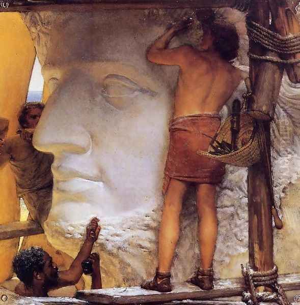 Sculptors in Ancient Rome Oil Painting by Sir Lawrence Alma-Tadema