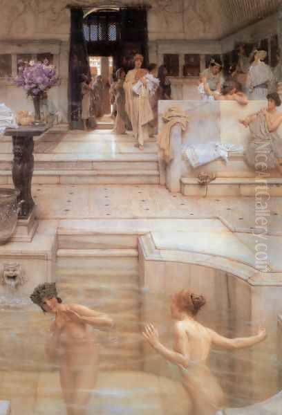 A Favorite Custom, 1909 Oil Painting by Sir Lawrence Alma-Tadema