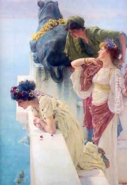 A Coign Of Vantage 1895 Oil Painting by Sir Lawrence Alma-Tadema