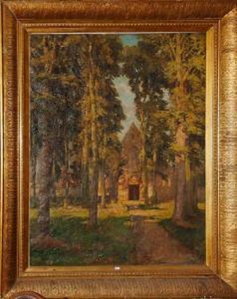 Eglise Sainte Elisabeth Du Monastere De La Vigne A Bruges Oil Painting by Albert Sohie