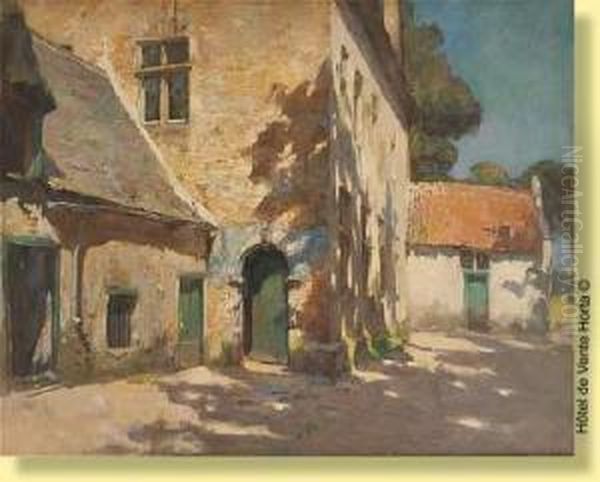 La Ferme Oil Painting by Albert Sohie