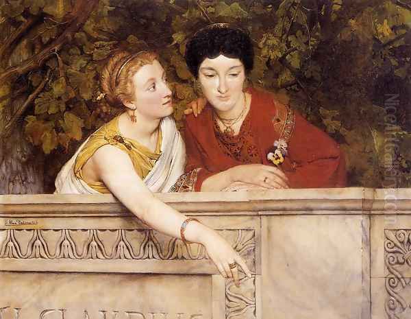 Gallo Roman Women Oil Painting by Sir Lawrence Alma-Tadema