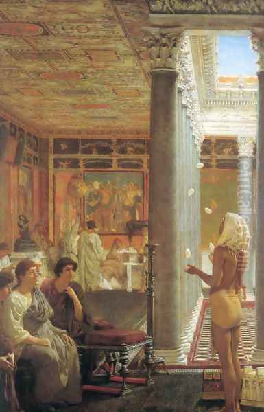 Egyptian Juggler Oil Painting by Sir Lawrence Alma-Tadema