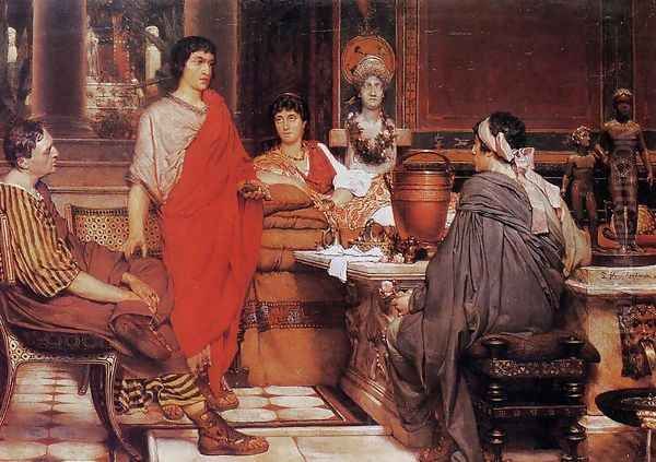 Catullus at Lesbia's Oil Painting by Sir Lawrence Alma-Tadema