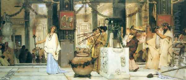 The Vintage Festival Oil Painting by Sir Lawrence Alma-Tadema