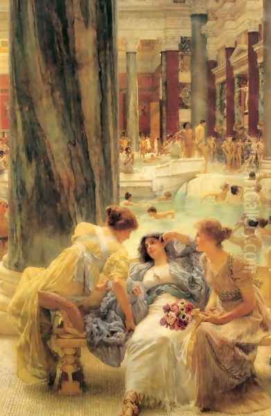 The Baths Of Caracalla 1899 Oil Painting by Sir Lawrence Alma-Tadema