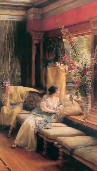 Vain Courtship 1900 Oil Painting by Sir Lawrence Alma-Tadema