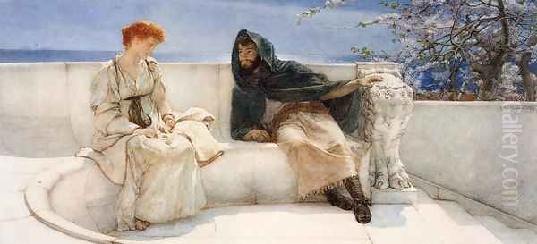 A Declaration Oil Painting by Sir Lawrence Alma-Tadema