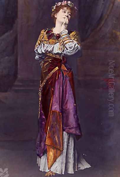 Dame Ellen Terry as Imogen Shakespeare heroine in Cymbeline Oil Painting by Sir Lawrence Alma-Tadema