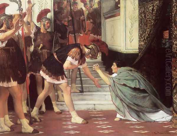 Proclaiming Claudius Emperor Oil Painting by Sir Lawrence Alma-Tadema