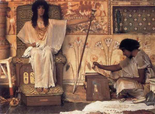 Joseph - Overseer of the Pharoah's Granaries Oil Painting by Sir Lawrence Alma-Tadema