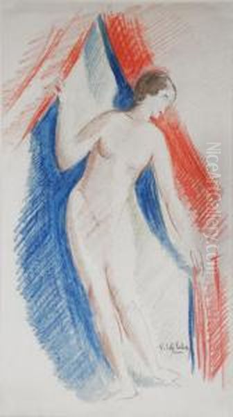 Desnudo Femenino Oil Painting by Vicenc Sole Jorba