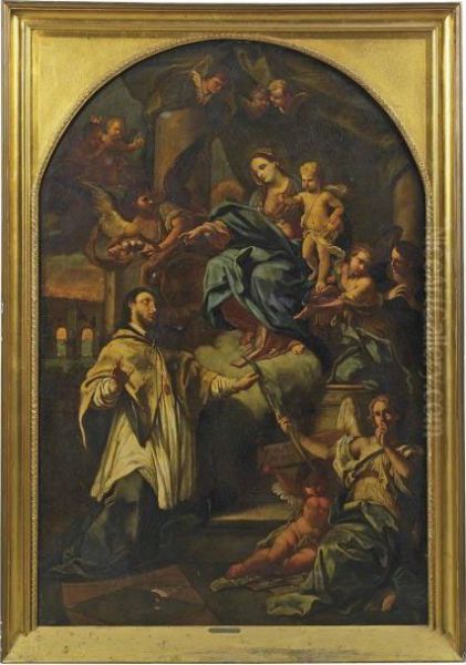 The Vision Of Saint John Nepomuk Oil Painting by Francesco Solimena