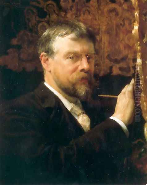 Self Portrait Oil Painting by Sir Lawrence Alma-Tadema