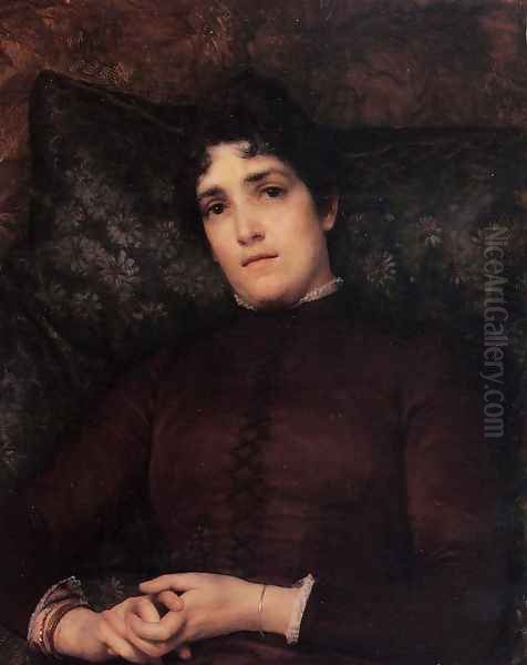 Mrs Frank D Millet Oil Painting by Sir Lawrence Alma-Tadema