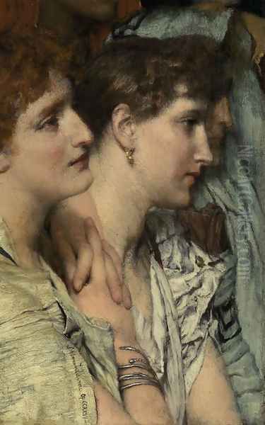 An Audience Oil Painting by Sir Lawrence Alma-Tadema