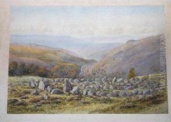 Views Of Dartmoor Oil Painting by Nathaniel Neal Solly