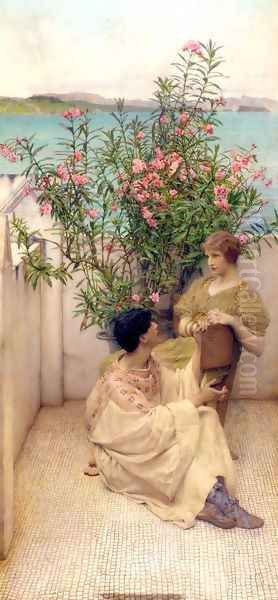 Courtship Oil Painting by Sir Lawrence Alma-Tadema