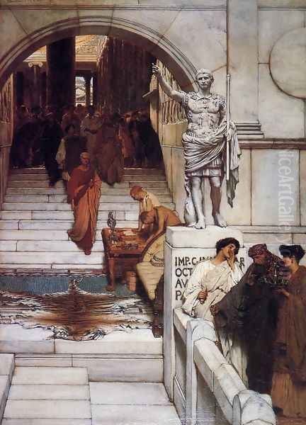 An Audience at Agrippa's Oil Painting by Sir Lawrence Alma-Tadema