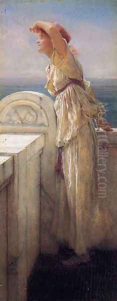 Hopeful Oil Painting by Sir Lawrence Alma-Tadema