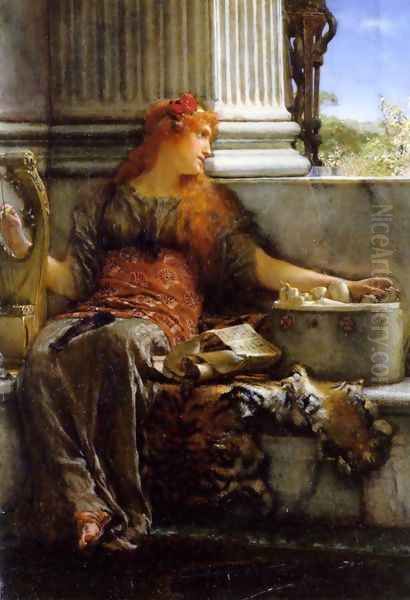 Poetry Oil Painting by Sir Lawrence Alma-Tadema