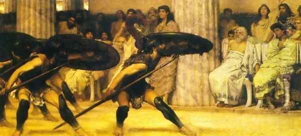 The Pyrrhic Dance Oil Painting by Sir Lawrence Alma-Tadema