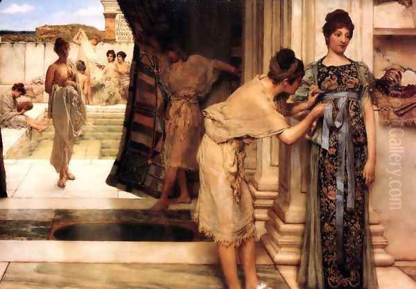 The Frigidarium Oil Painting by Sir Lawrence Alma-Tadema