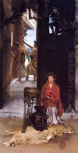 The Way to the Temple Oil Painting by Sir Lawrence Alma-Tadema