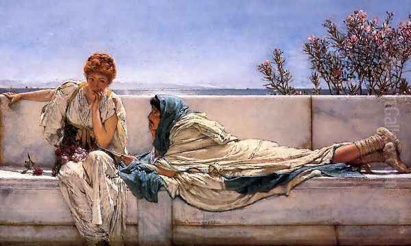 Pleading Oil Painting by Sir Lawrence Alma-Tadema