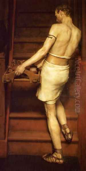 The Roman Potter Oil Painting by Sir Lawrence Alma-Tadema