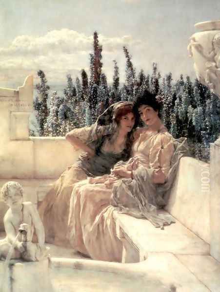 Whispering Noon Oil Painting by Sir Lawrence Alma-Tadema