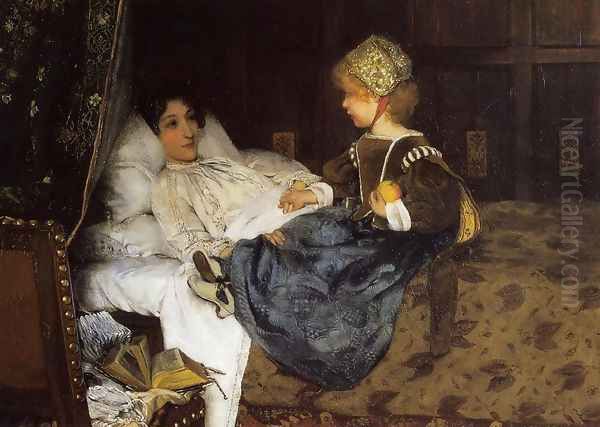 Always Welcome Oil Painting by Sir Lawrence Alma-Tadema